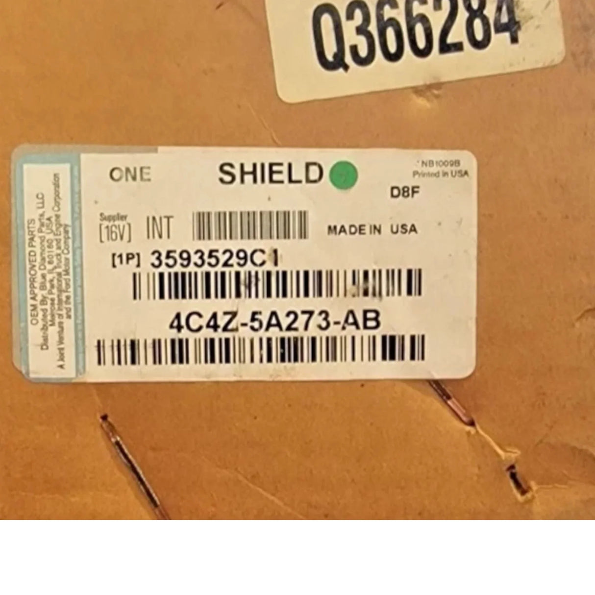 Share 3593529C1 Genuine International Tail Pipe Extension Vertical Shield