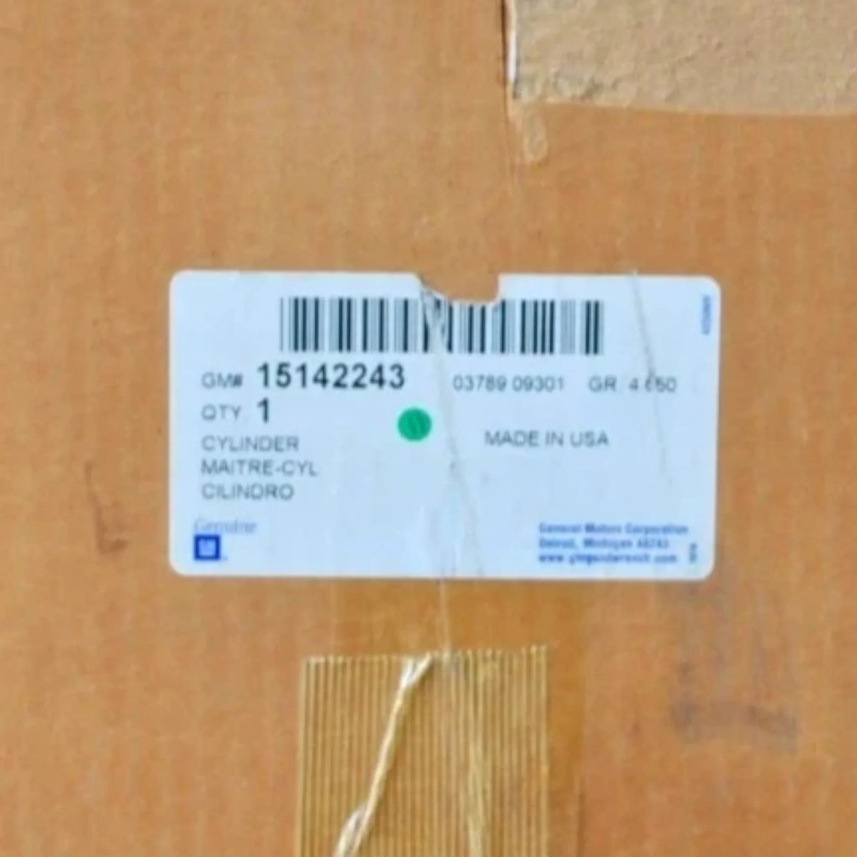 17244453-101 Genuine GM Brake Master Cylinder Assembly