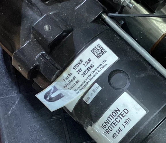 3975153 Genuine Cummins Starter Motor 24V 7.5kW