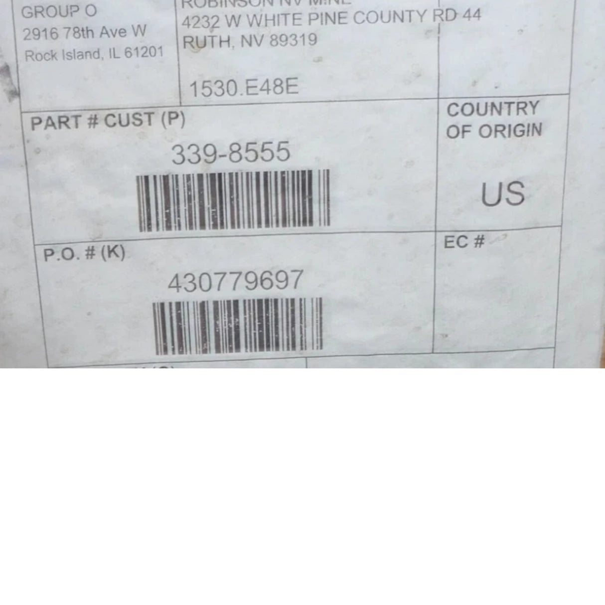 3398555 Genuine Cat Air Conditioner