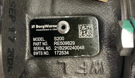 509829 Genuine Borg Warner Turbocharger S200