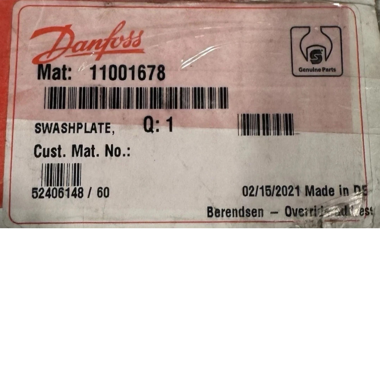 11001678 Danfoss Swashplate 90PV130