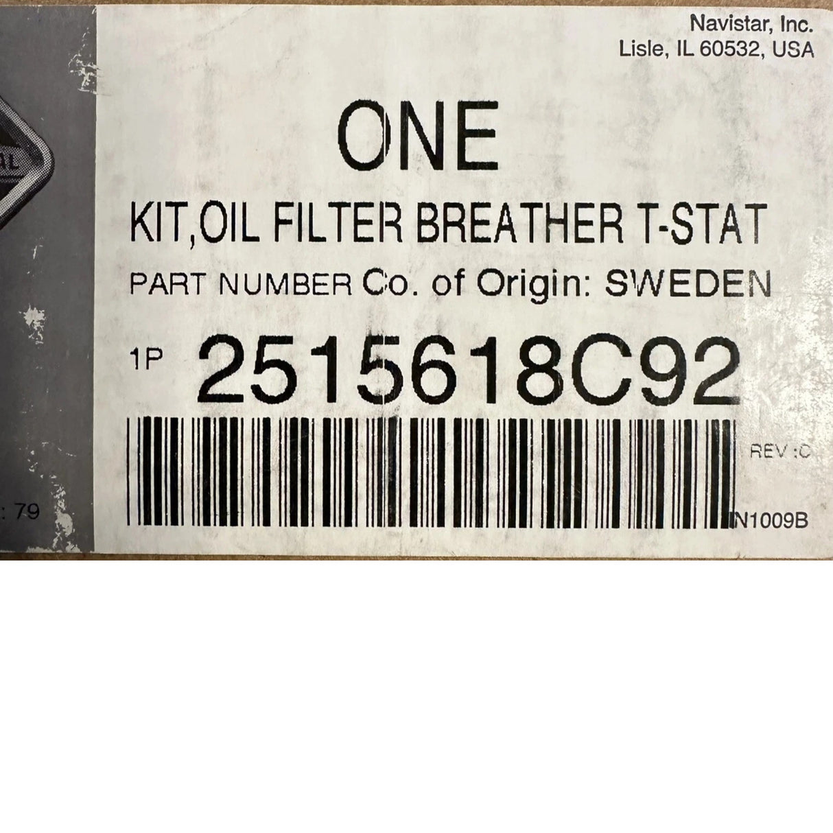 2515618C91 Genuine International Engine Oil Filter Kit