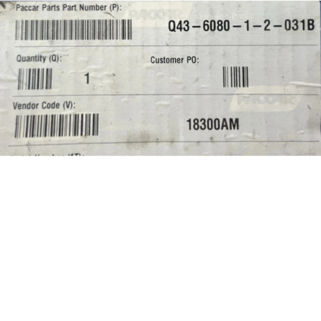 Q43-6080-1-2-031B Genuine Paccar Instrument Cluster