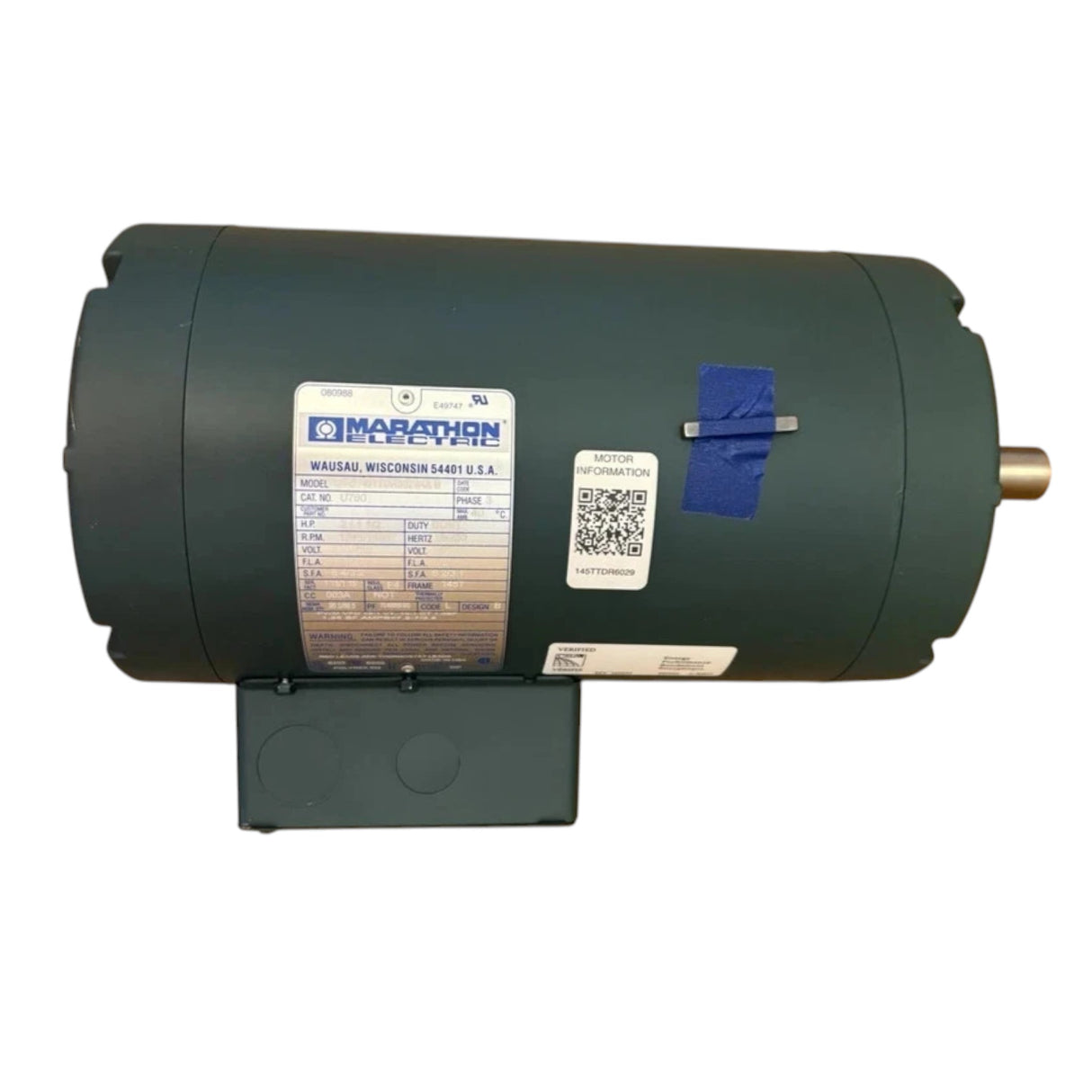 145TTDR6029 Genuine Marathon General PUrpose Motor 208-230/460V