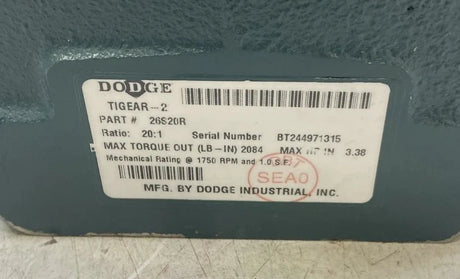 26S20R Genuine Dodge Reducer