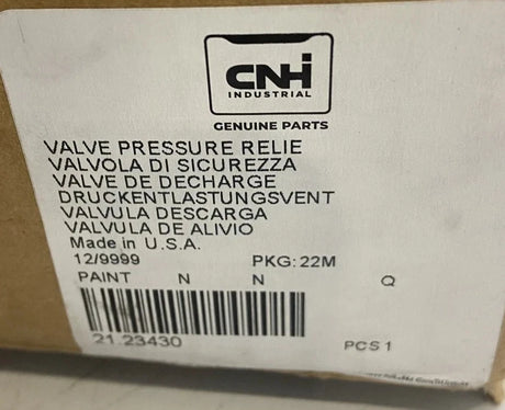 21.23430 Genuine CNH Valve Pressure Relie