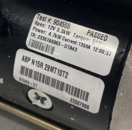 ABP N15R 29MT10T2 Alliance Starter Motor 12V