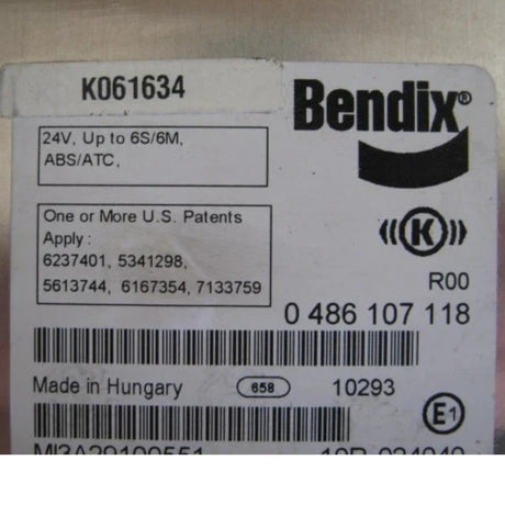 K061634 Genuine Bendix ECU Electronic Control Unit Antilock Brakes