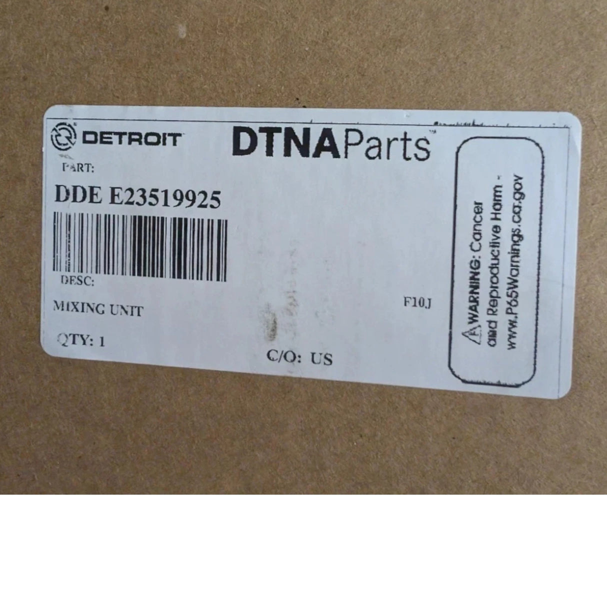 E23519925 Genuine Detroit Diesel Exchange Mixing Unit Assembly