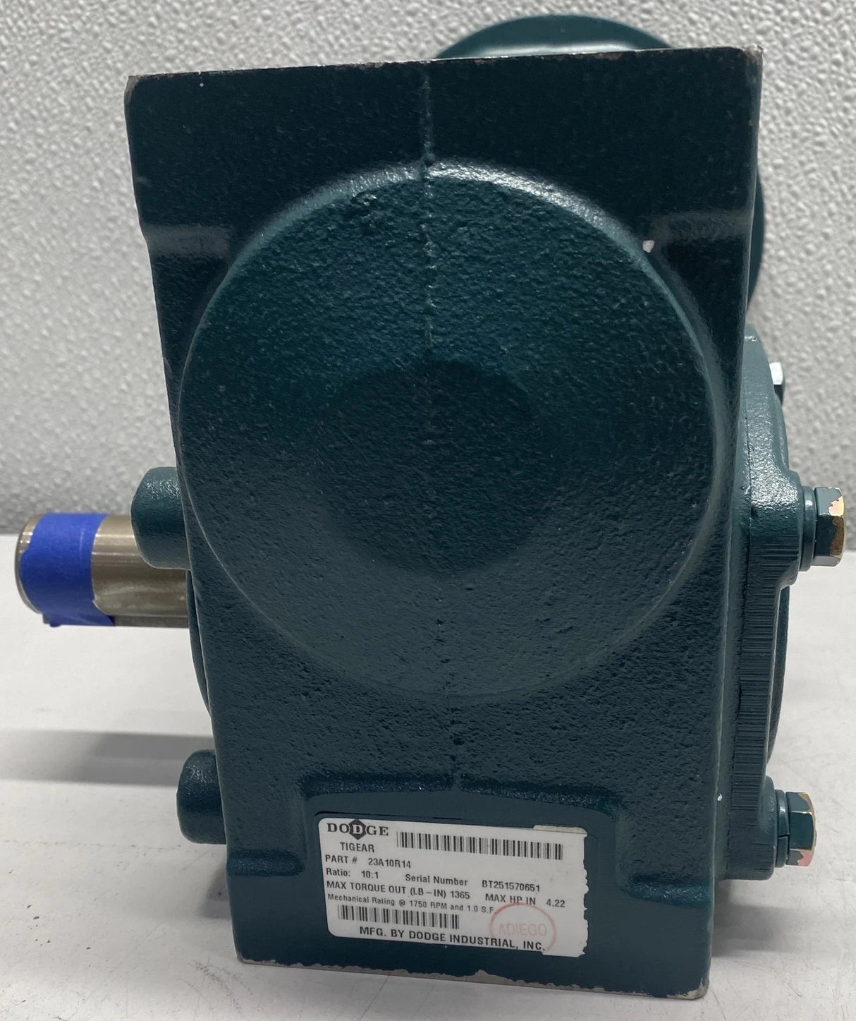 23A10R14 Genuine Dodge Right Angle Worm Gear Speed Reducer