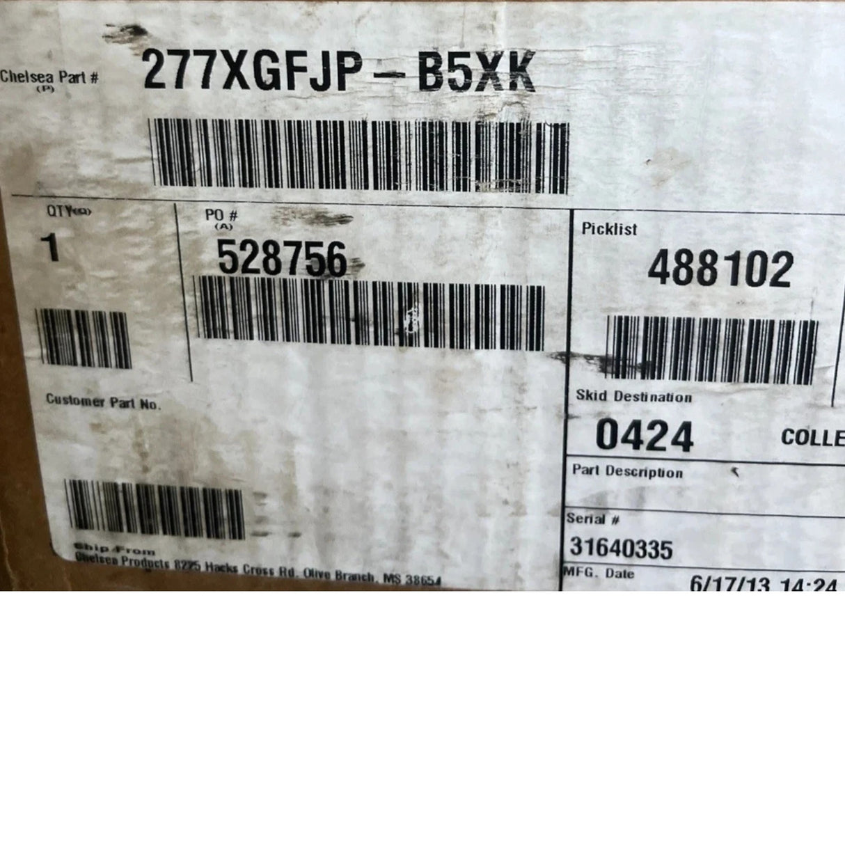 Share 277XGFJP-B5XK Genuine Parker Chelsea PTO Power Take Off