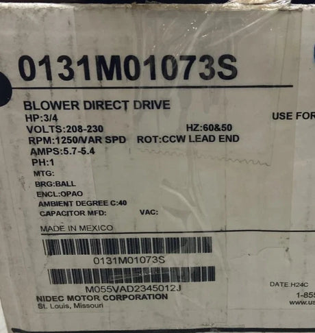 0131M01073S Amana-Goodman Blower Motor 208-230V