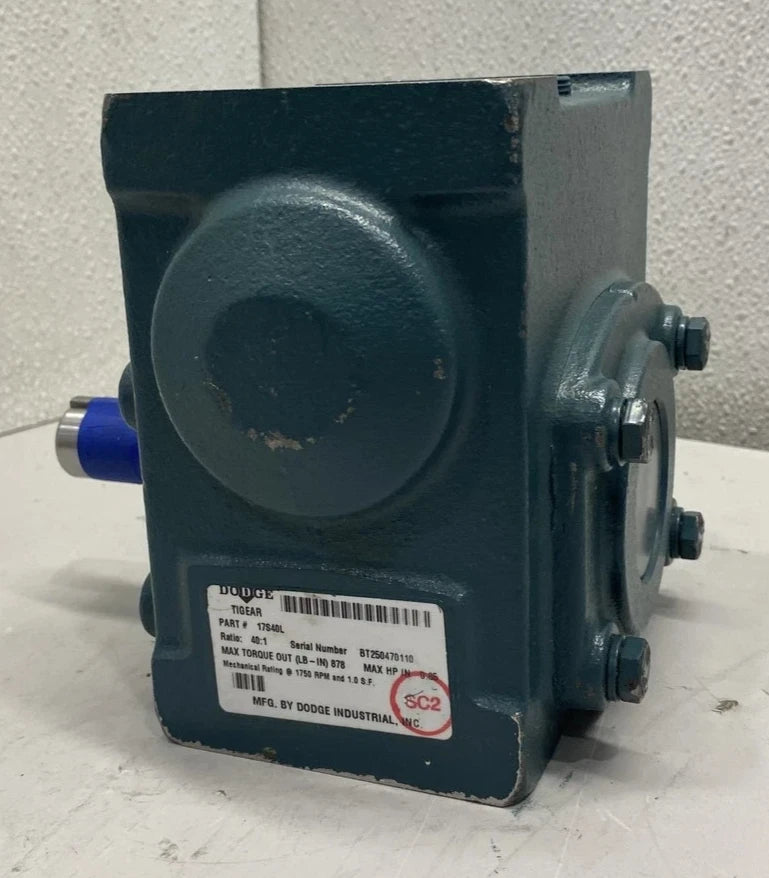 17S40L Genuine Dodge Worm Gear Speed Reducer
