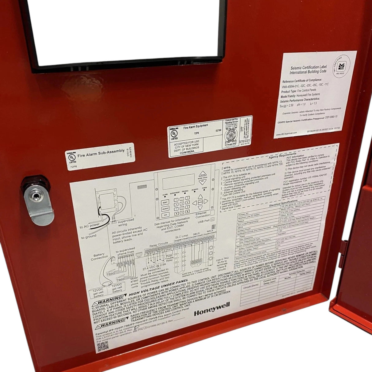 IFP-75 Genuine Honeywell Intelligent Fire Alarm Control Panel