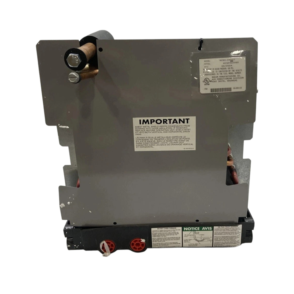 RCBA-2457T Rheem Evaporator Coil Assembly