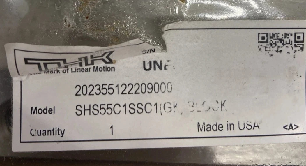 SHS55C1SSC1(GK) THK Linear Guide Bearing Block