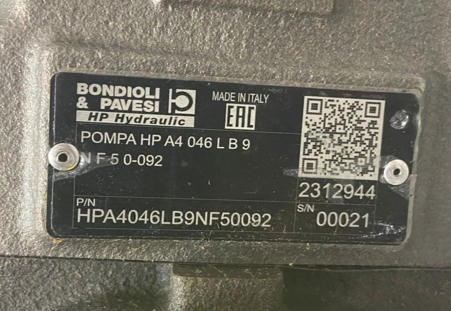 HPA4046LB9NF50092 Bondioli & Pavesi Hydraulic Pump