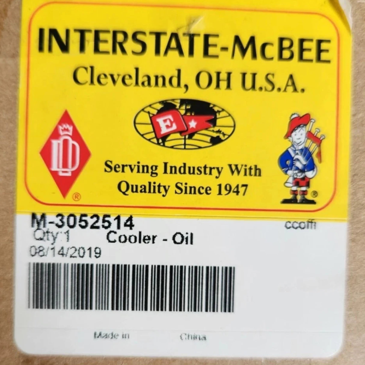 M-3052514 Interstate McBee Oil Cooler