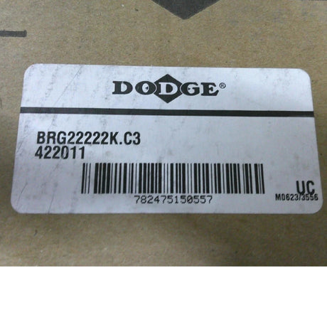 22222K.C3 Genuine Dodge Spherical Roller Bearing