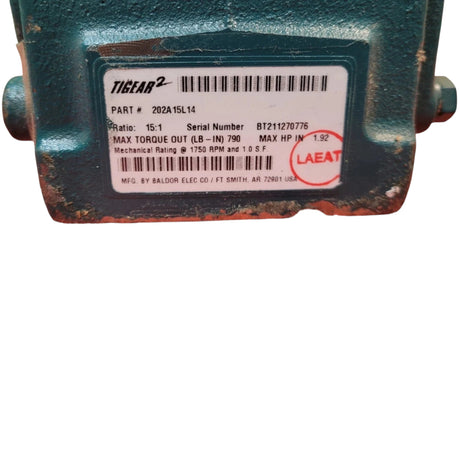 202A15L14 Genuine Dodge Right Angle Worm Gear Speed Reducer