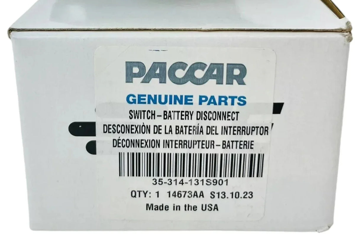 35314131S901 Genuine Paccar Battery Disconnect Switch - Truck To Trailer