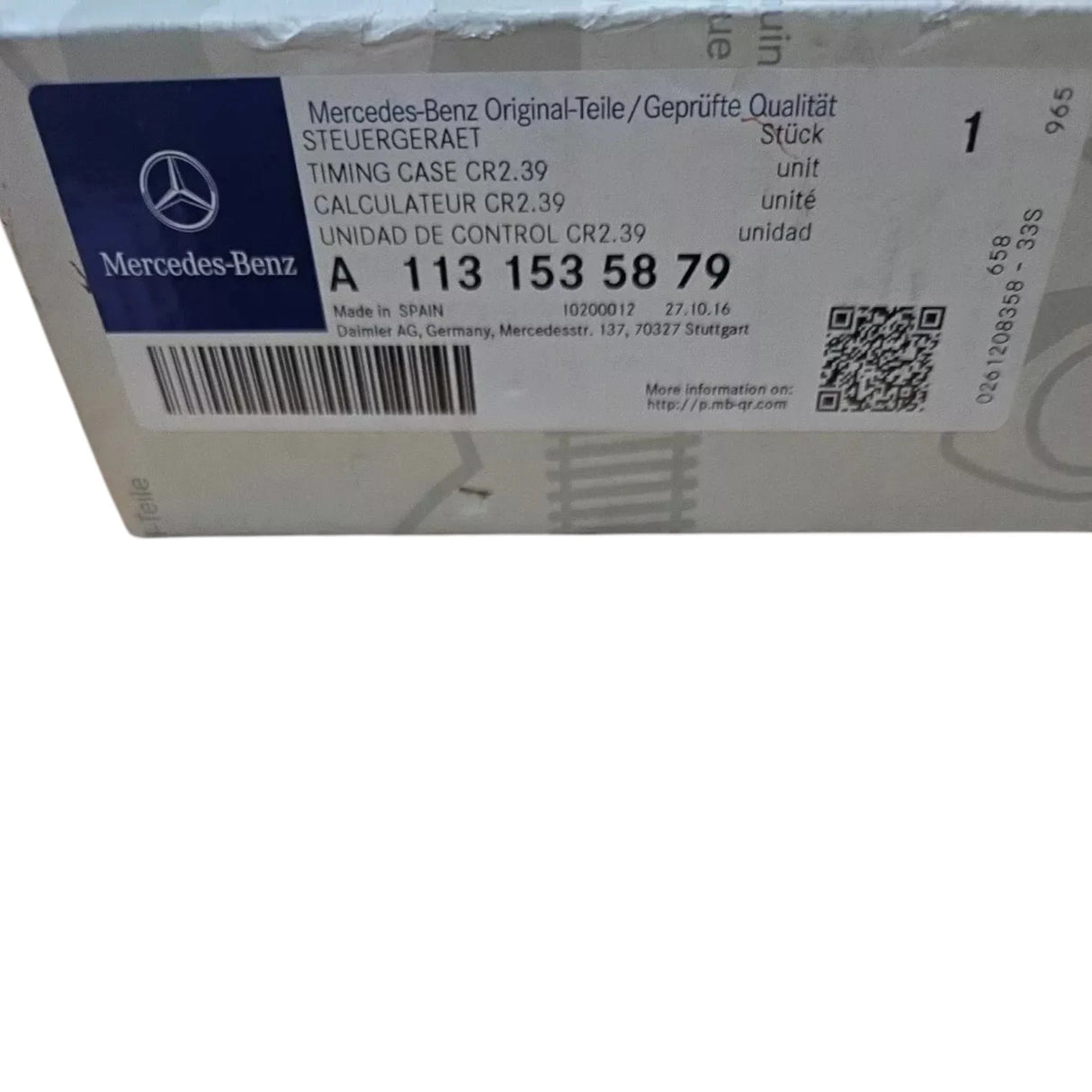 113-153-58-79 Genuine Detroit Diesel ECM Engine Control Module - Truck To Trailer