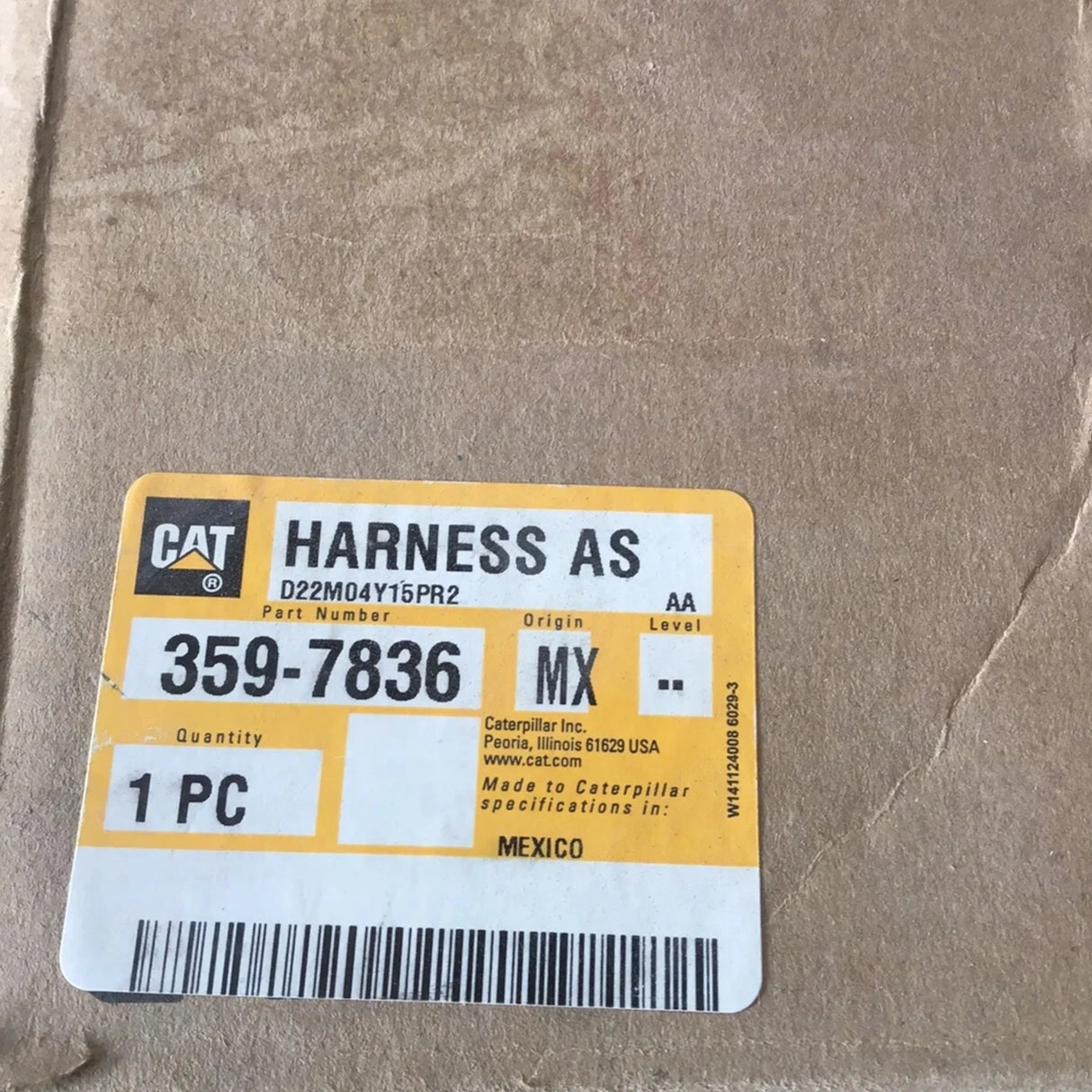 359-7836 Genuine CAT Cylinder Floodlights Wiring Harness - Truck To Trailer