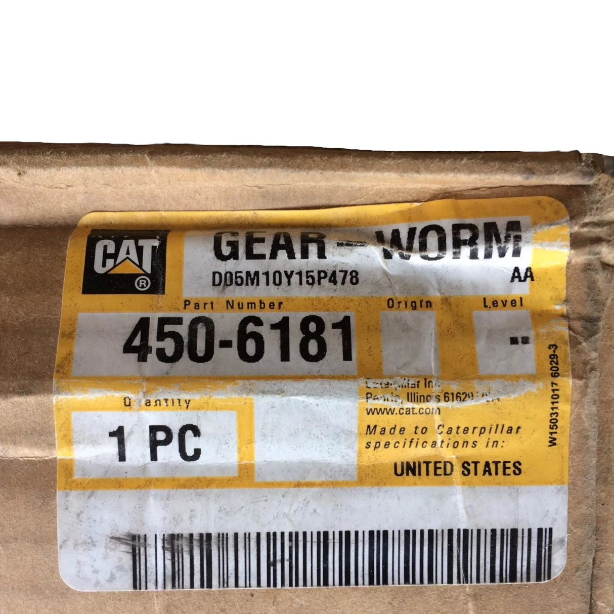 450-6181 CAT Gear- Worm