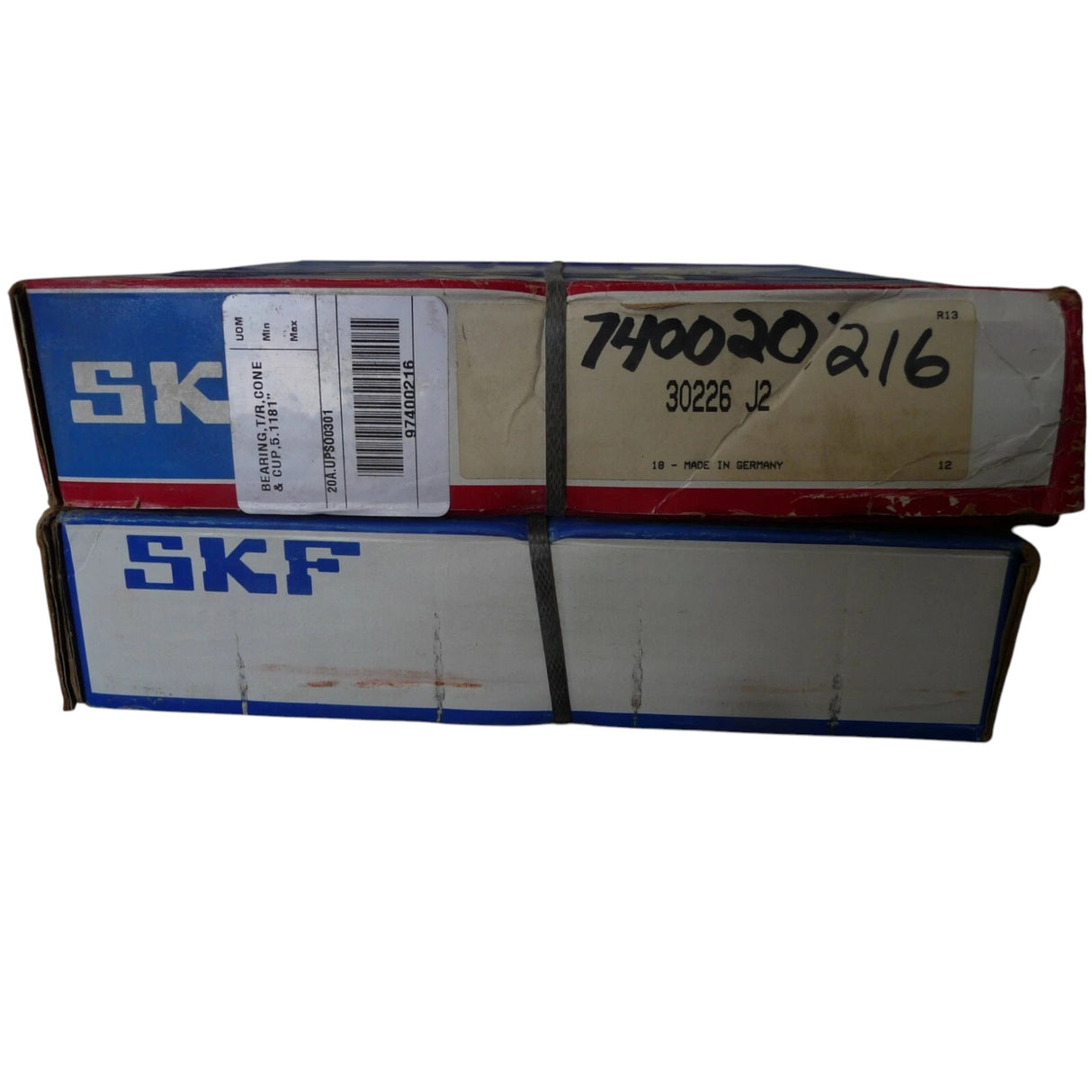30226 J2 Genuine SKF Tapered Roller Bearing Assembly