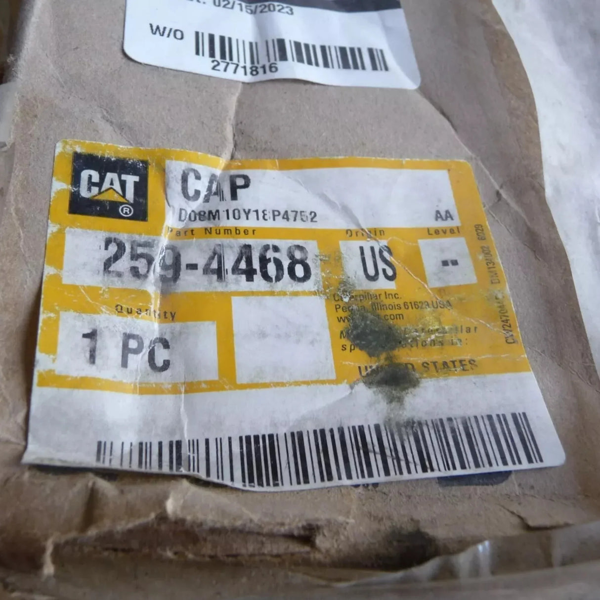 259-4468 CAT Cap - Truck To Trailer