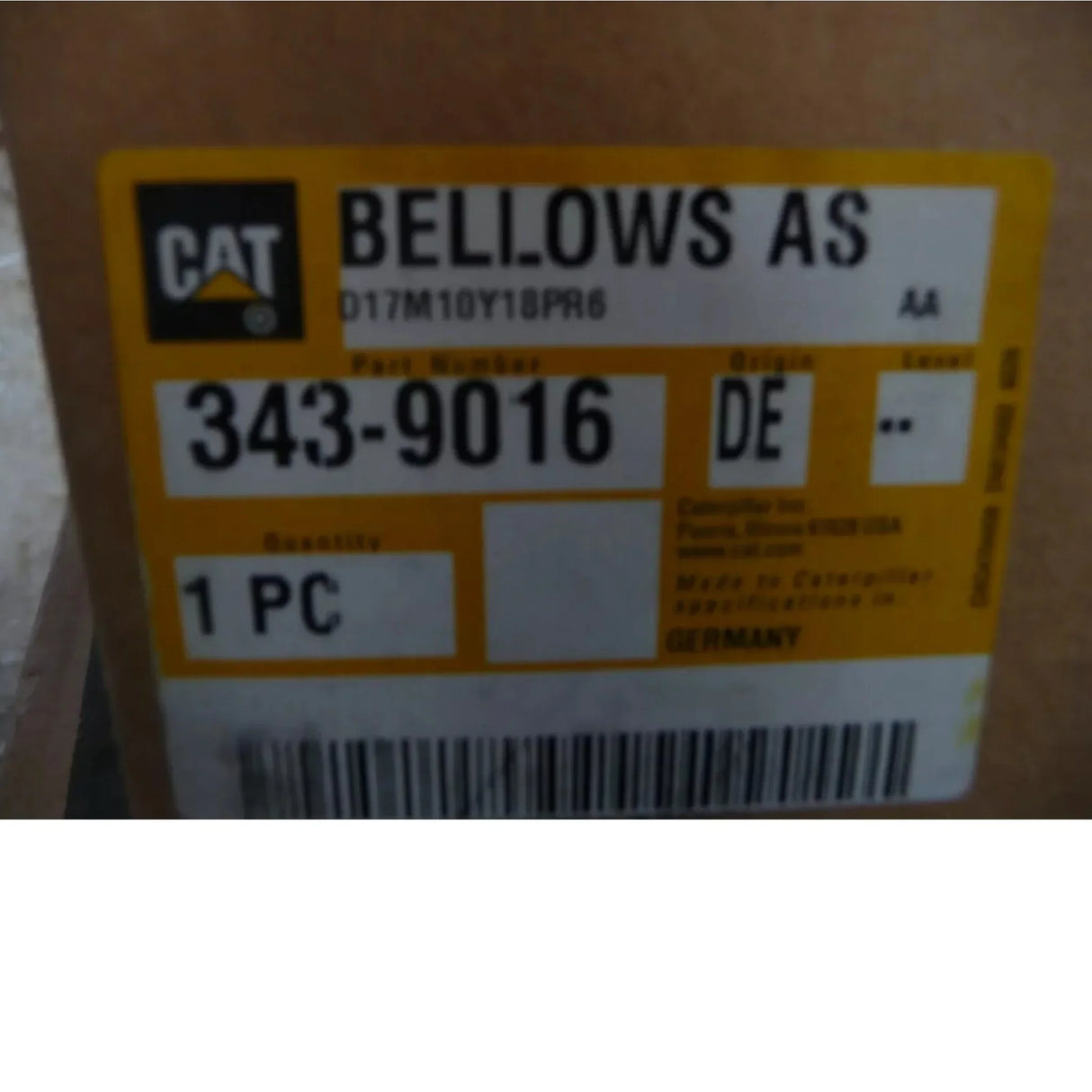 343-9016 CAT Exhaust Bellows Assembly - Truck To Trailer
