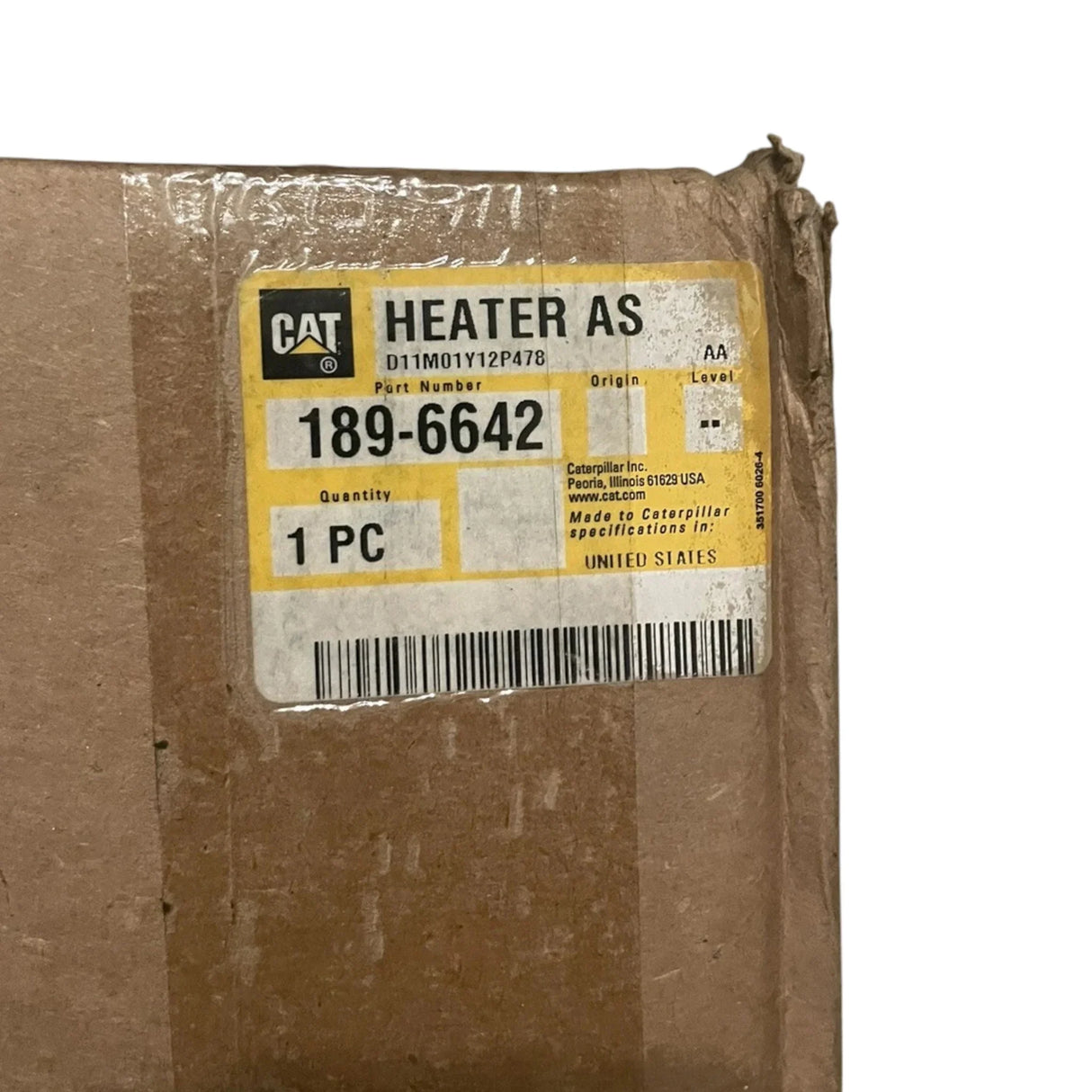 189-6642 CAT Heater As - Truck To Trailer