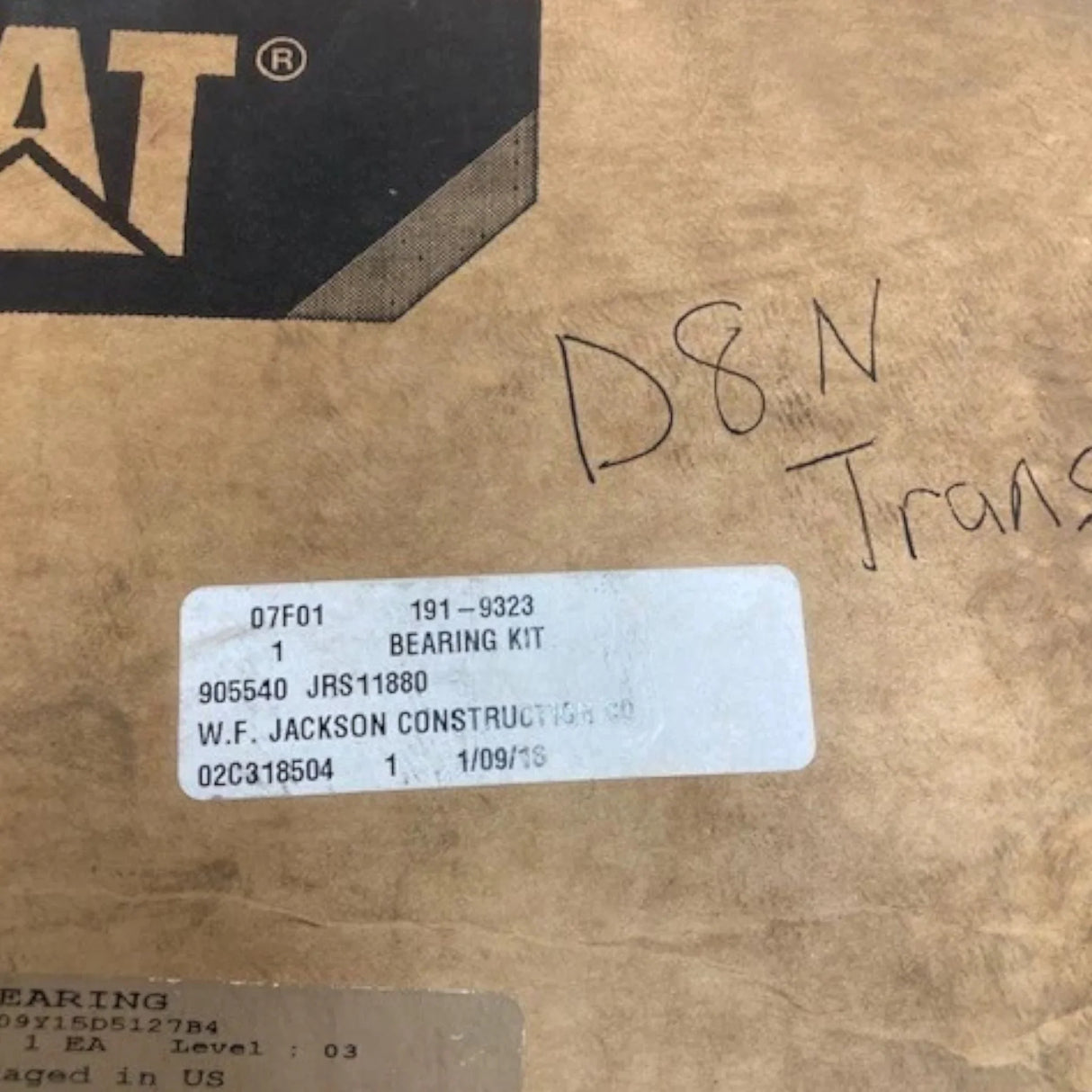 191-9323 CAT Transmission Bearing Kit - Truck To Trailer