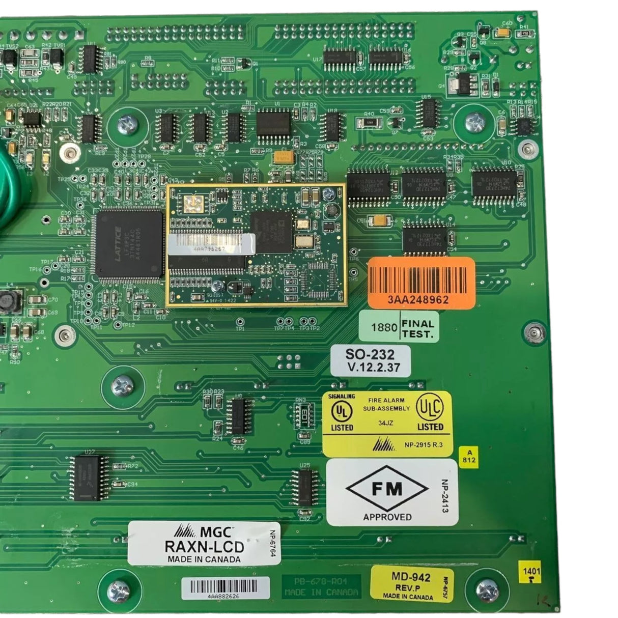 RAXN-LCD MGC Network Remote Annunciator Panel FX-2000