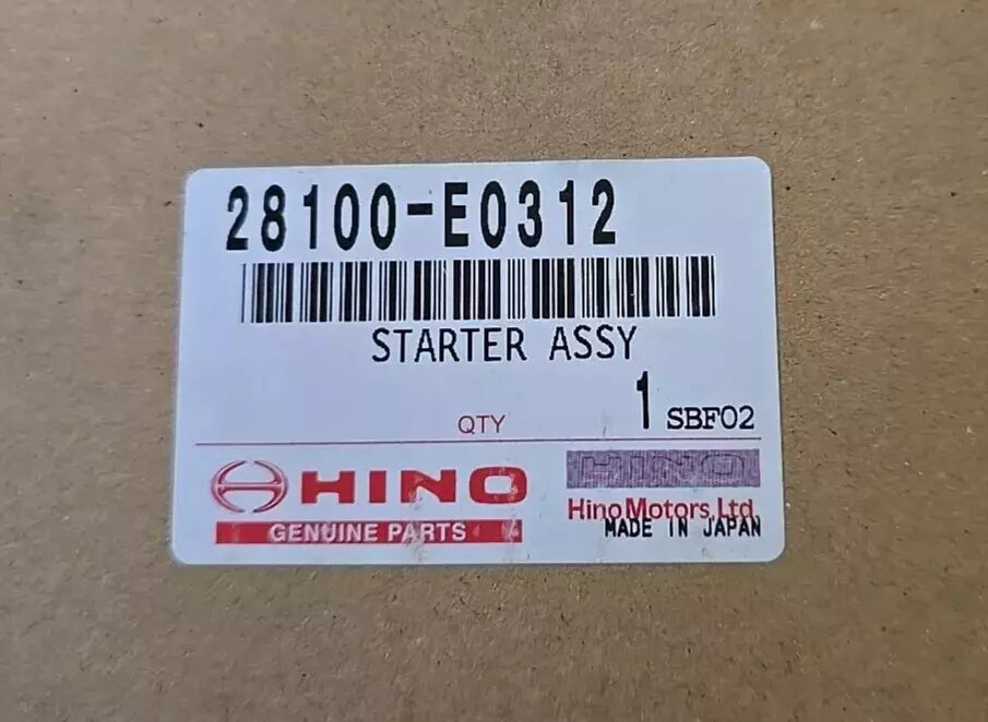 28100E0312 Genuine Hino Starter Motor Assembly