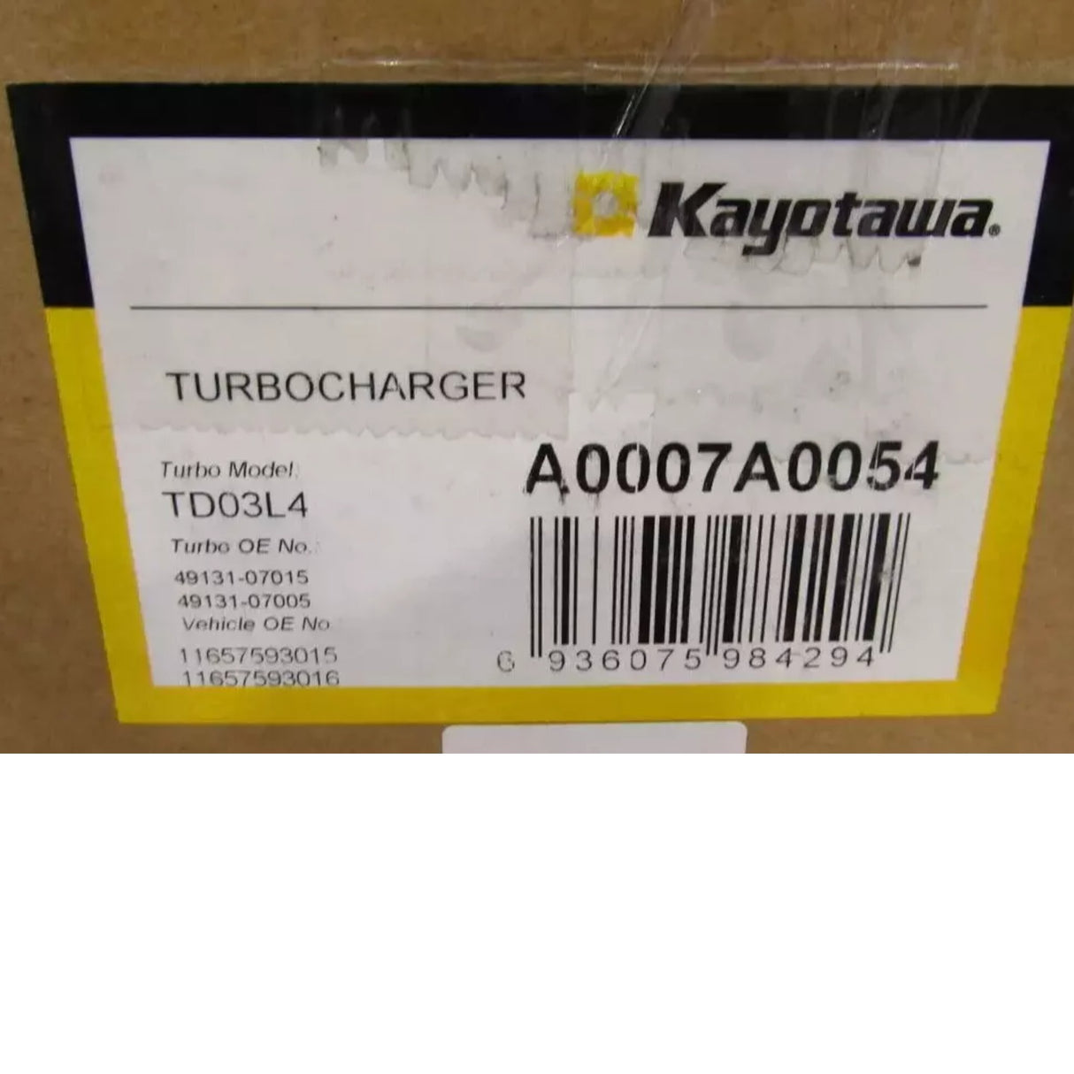 A0007A0054 Kayotawa Turbocharger TD03L4 For BMW 3.0L Gas