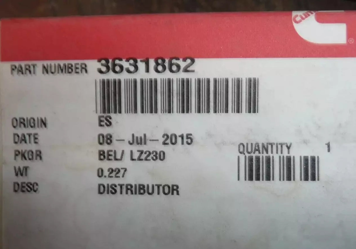 3631862 Genuine Cummins Air Control Valve
