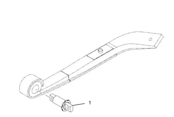 3544137C99 Genuine International Rear Left Chassis Leaf Spring