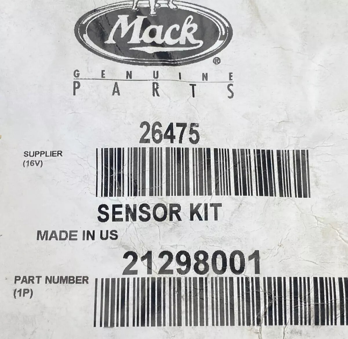 21298001 Genuine Mack Exhaust Temperature Sensor