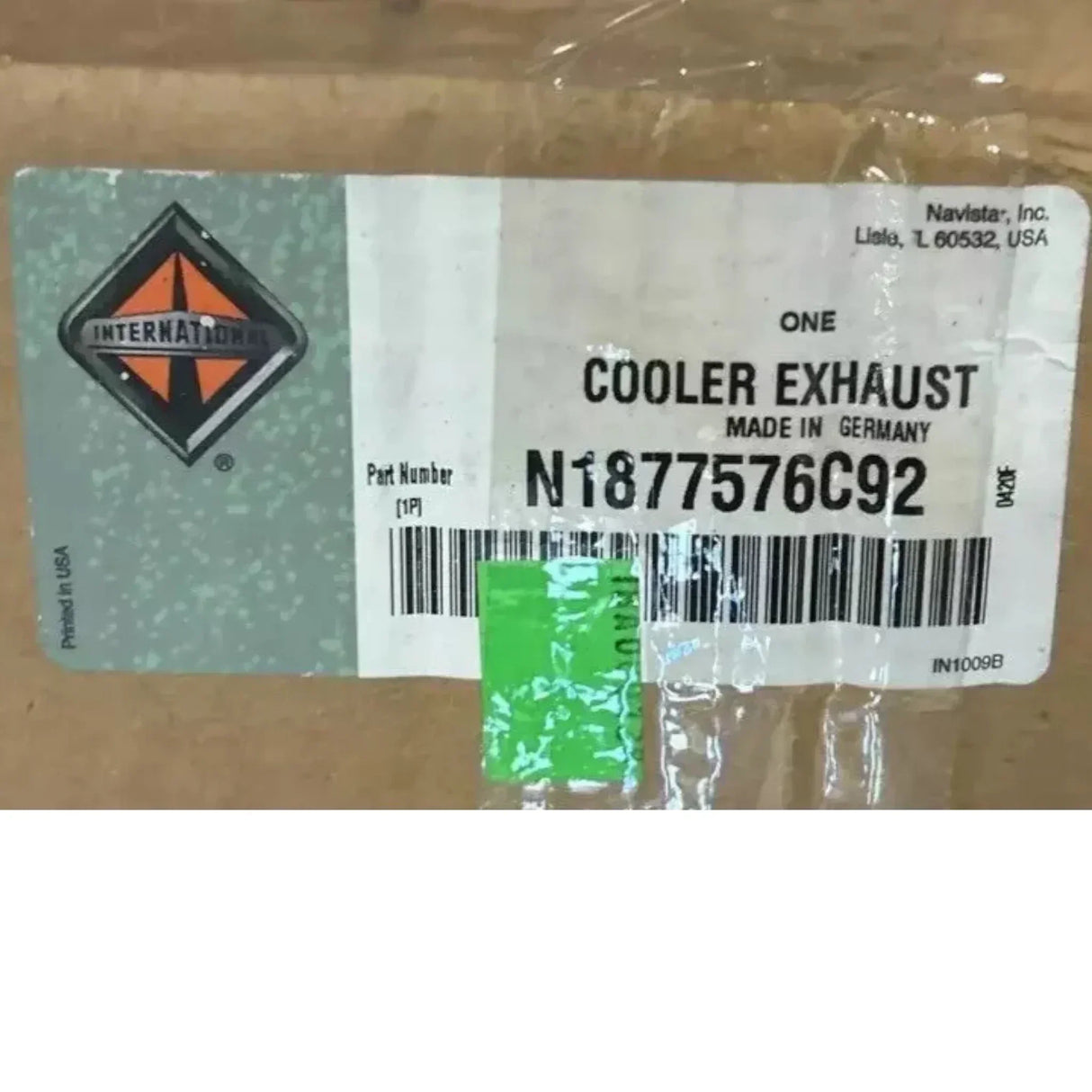 1876723C91 Genuine International EGR Exhaust Gas Recirculation Cooler - Truck To Trailer