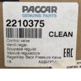 2210375PEX Genuine Paccar Back Pressure Control Valve - Truck To Trailer