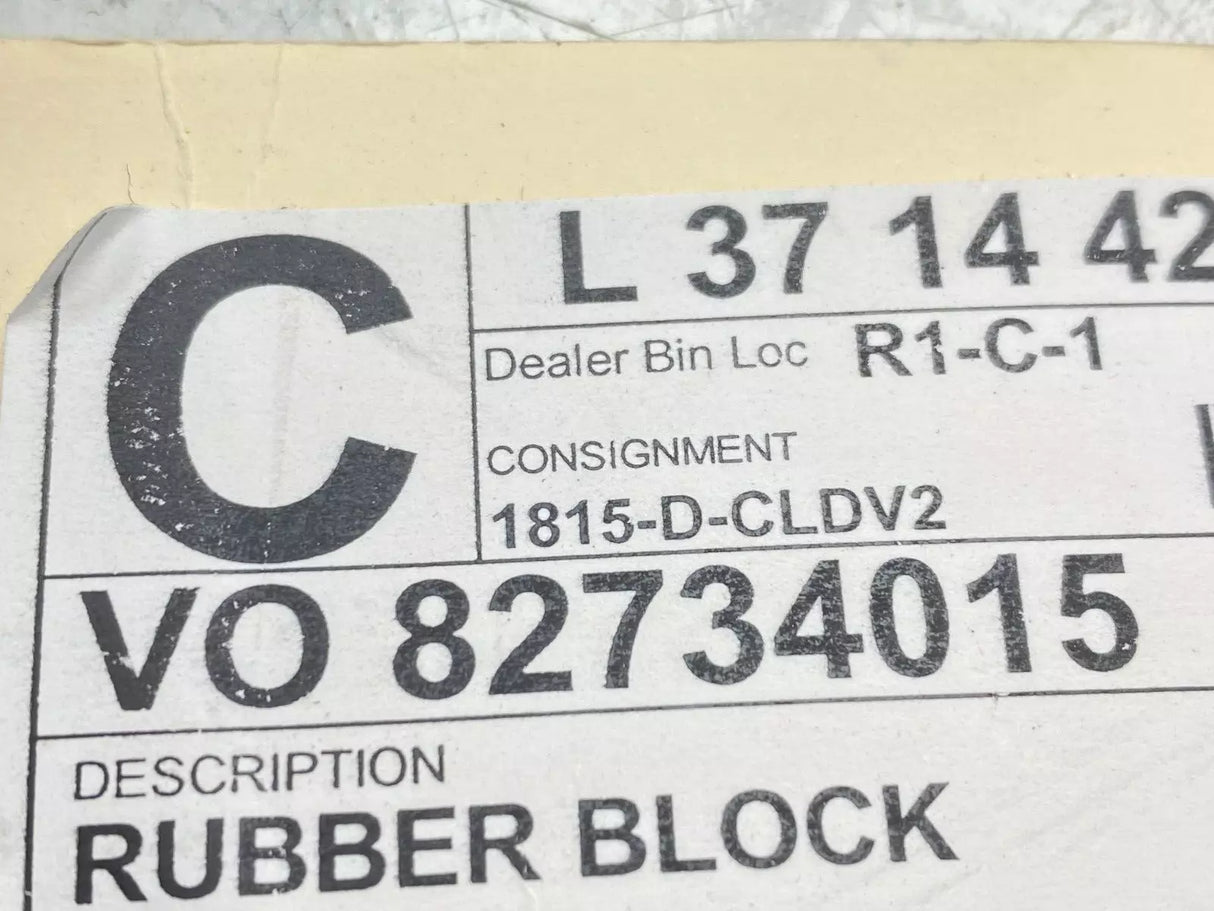 82734015 Genuine Volvo Rubber Block