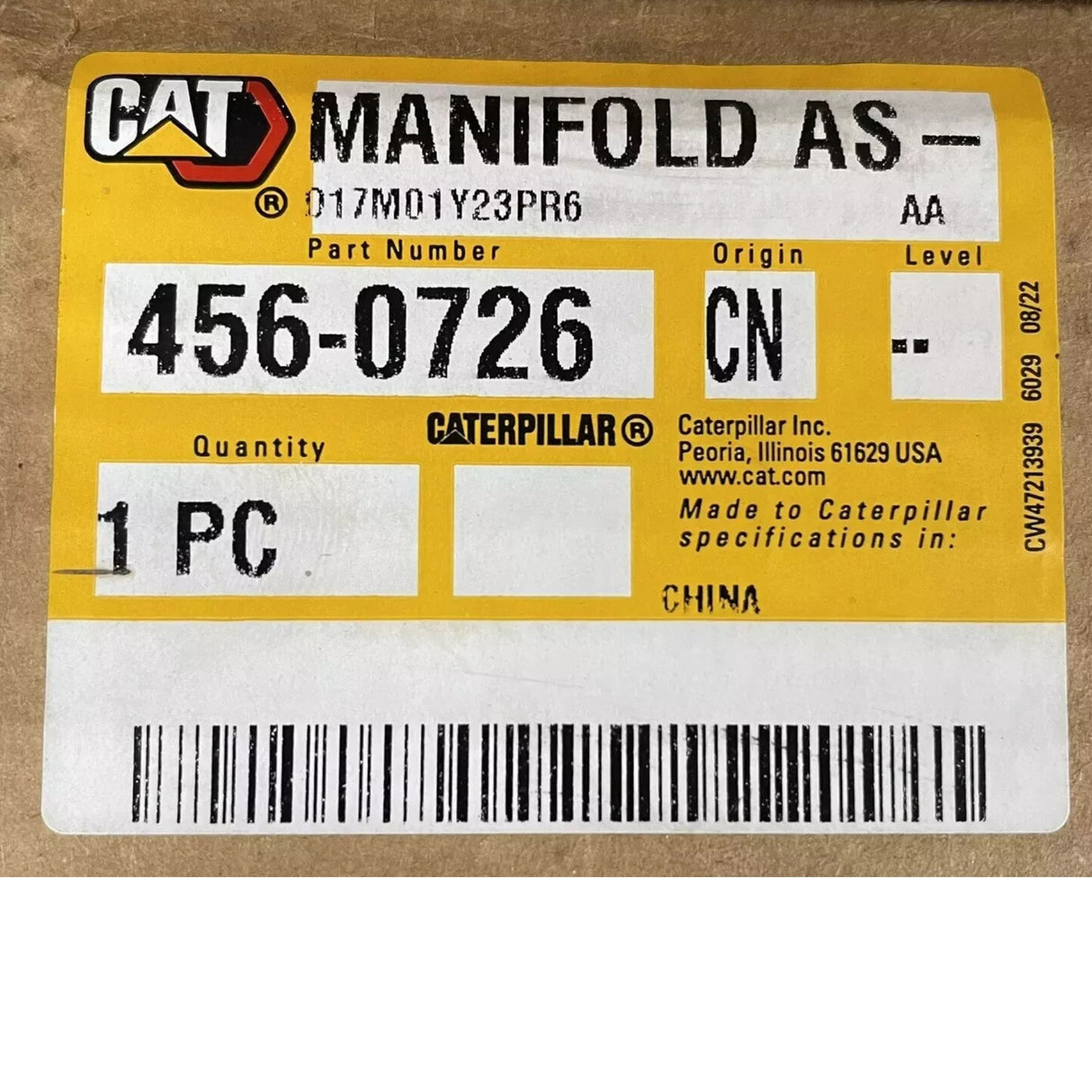 456-0726 Genuine Cat DEF Module Manifold