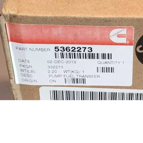 3938367 Genuine Cummins Fuel Transfer Pump - Truck To Trailer