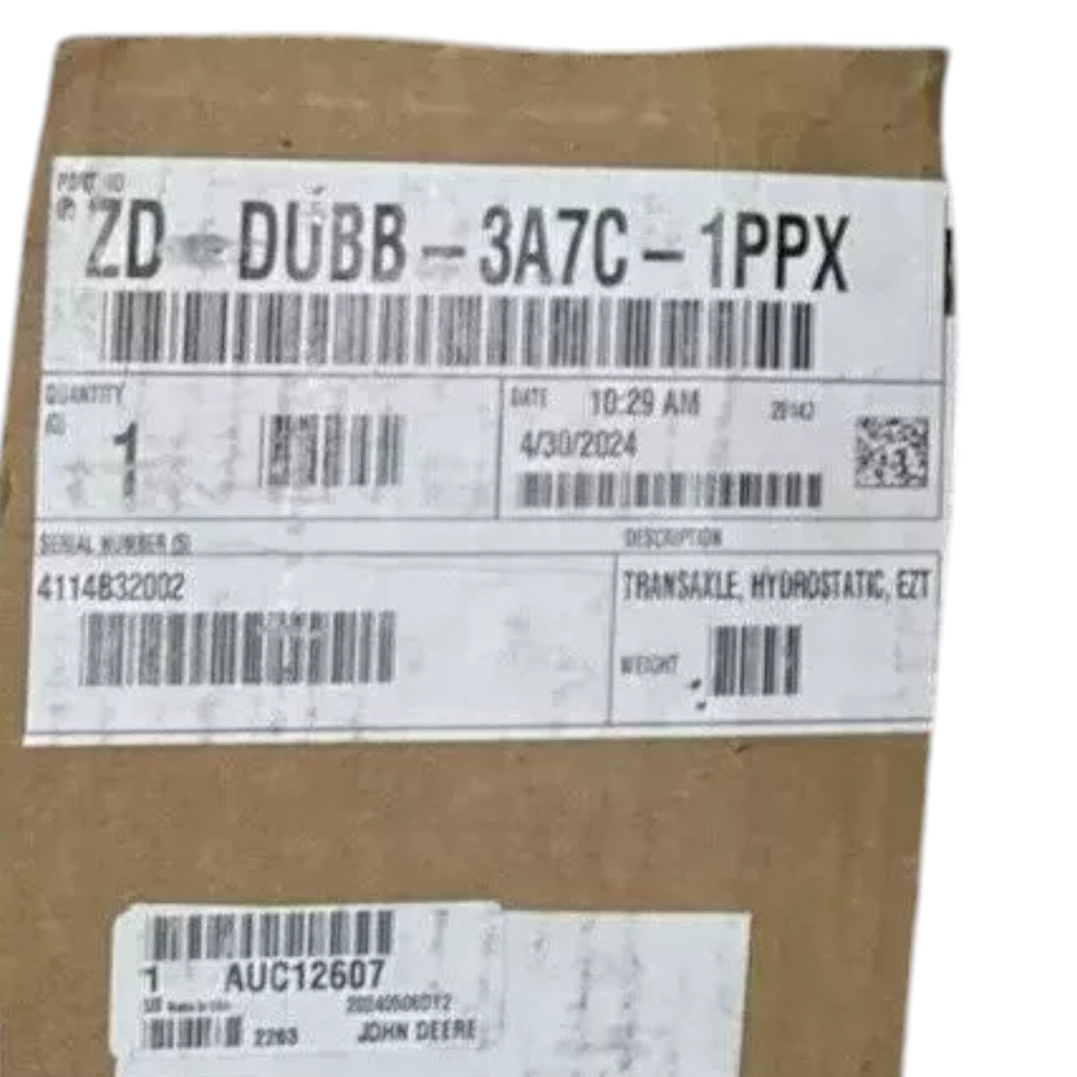 ZD-DUBB-3A7C-1PPX Genuine Hydro-Gear Hydraulic Transmission