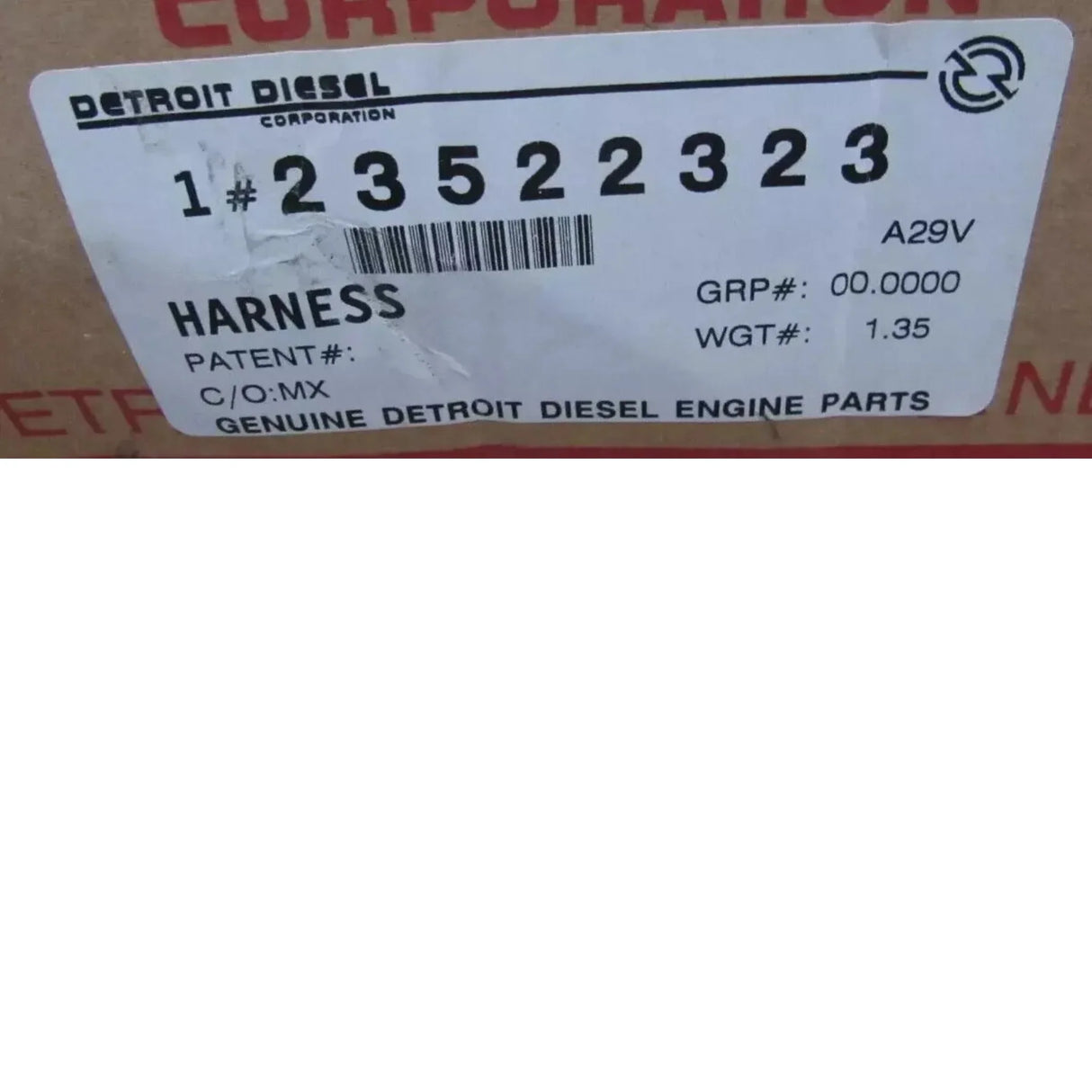 23522323 Genuine Detroit Diesel Engine Wiring Harness - Truck To Trailer