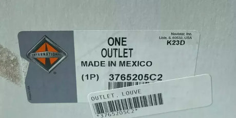 3765205C1 Genuine International Air Louver Outlet - Truck To Trailer
