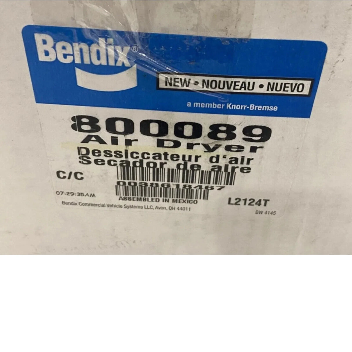 800089 Genuine Bendix Air Brake Dryer 12V - Truck To Trailer