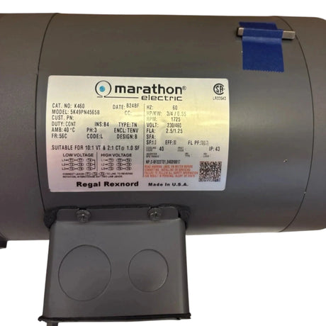5K49PN4565 Marathon Brake Motor 230/460 V - Truck To Trailer